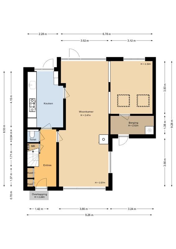 Blauwe Kei 213 Floorplan Blur 1