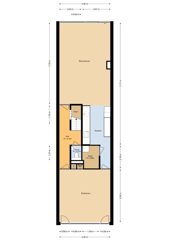 Dotterbloem 9 Floorplan Blur 1