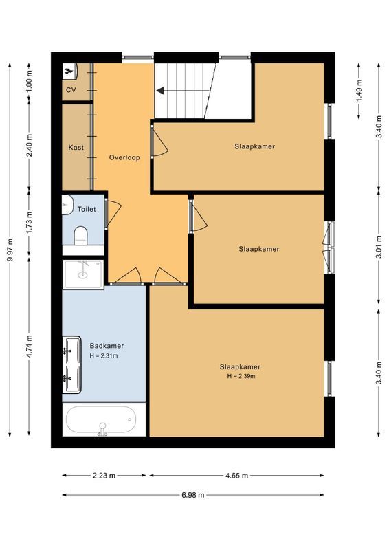 Haagweg 393 - B Floorplan Blur 2