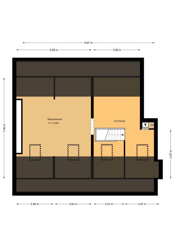Dr. Struyckenstraat 110 - C Floorplan Blur 2