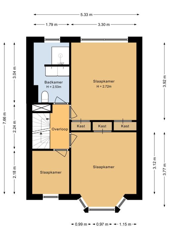 Korte Ploegstraat 9 Floorplan Blur 2