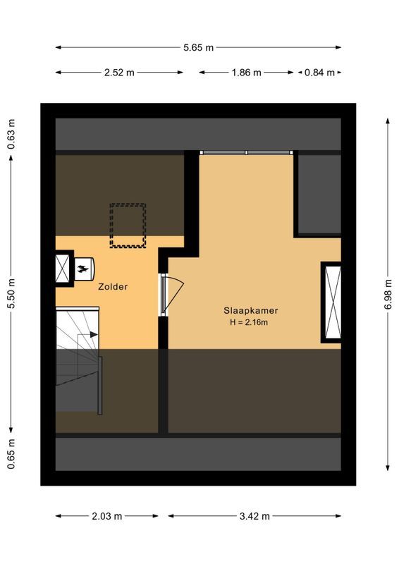 Minckelersstraat 38 Floorplan Blur 2
