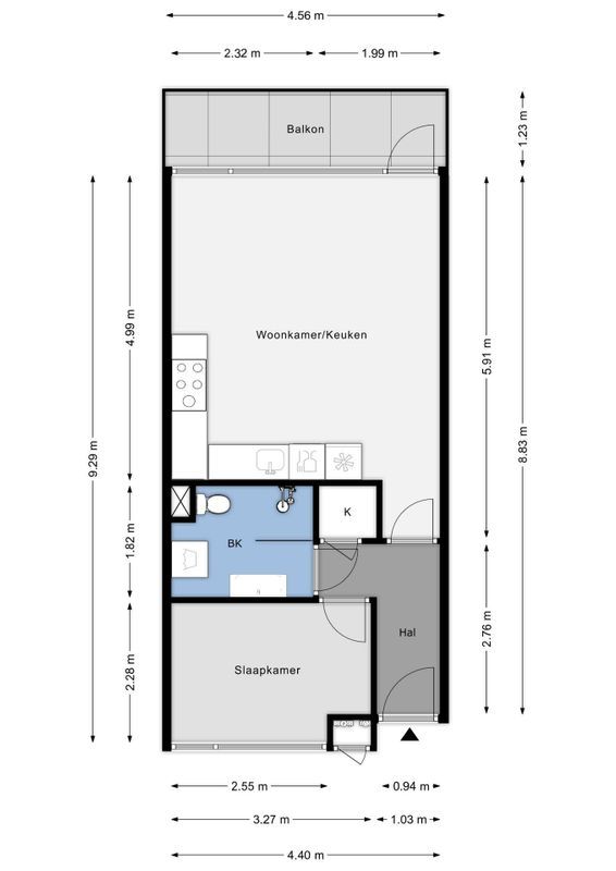 Adriaan van Bergenstraat 306 Floorplan Blur 0