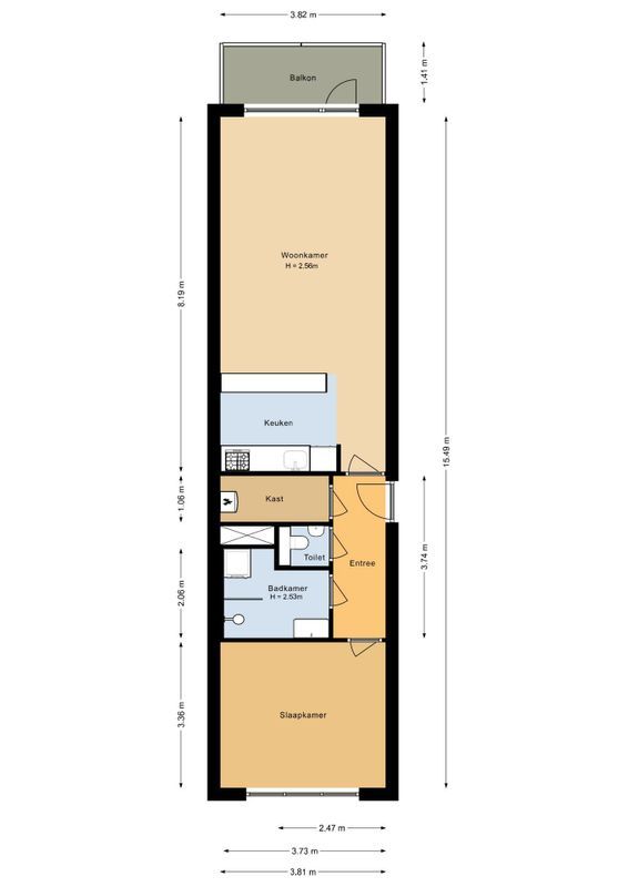 Nijverheidssingel 223 Floorplan Blur 0
