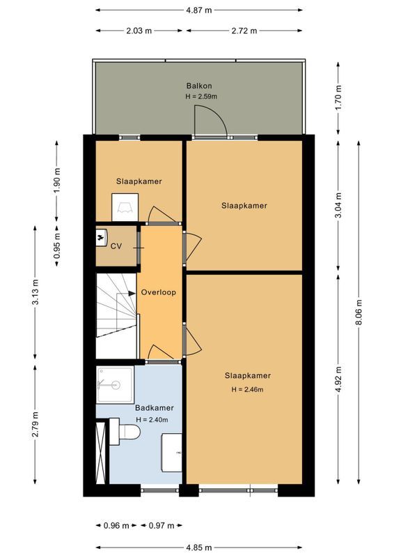 Nonnenveld 53 Floorplan Blur 2