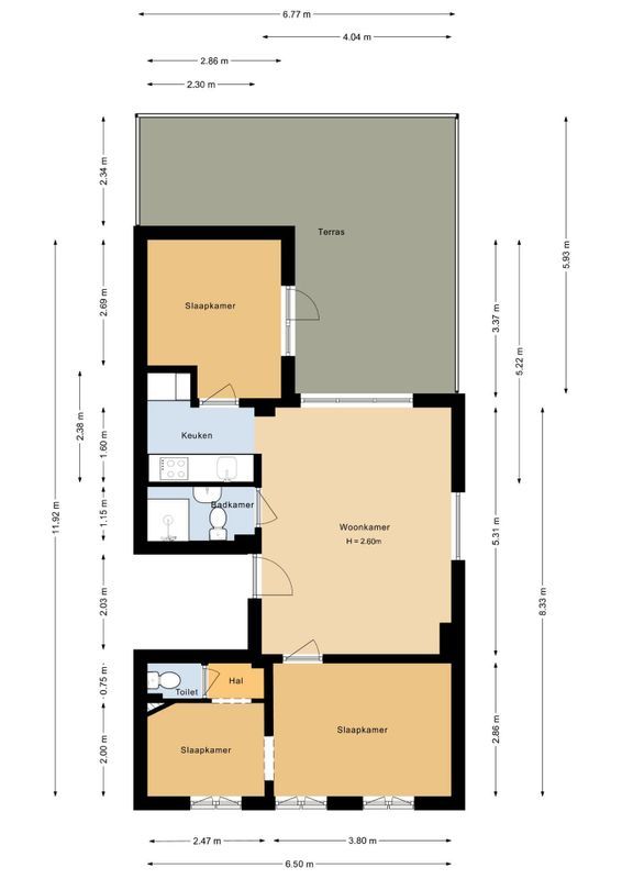 Mgr. Nolensplein 11 - B1 Floorplan Blur 0