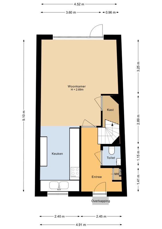 Demerstraat 10 Floorplan Blur 1