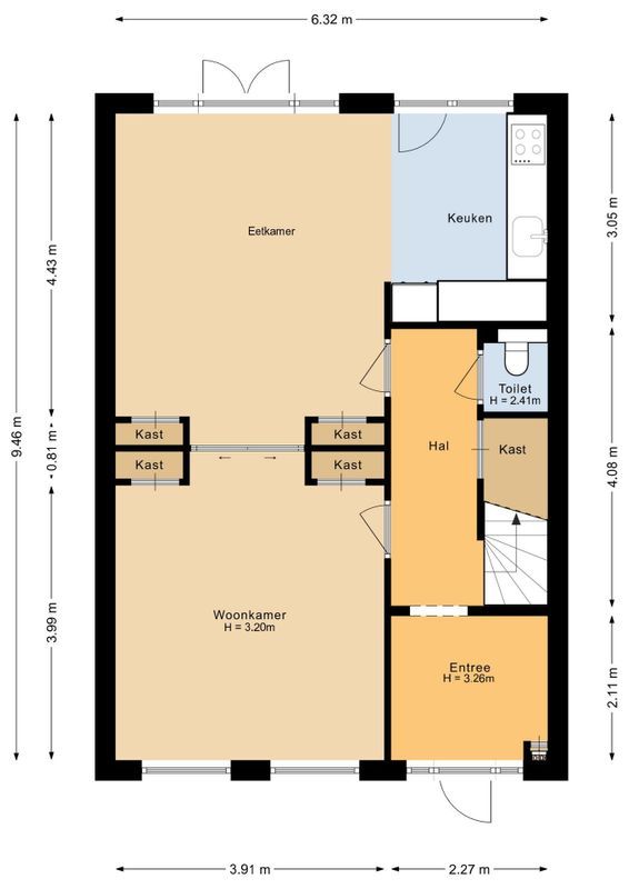Driehoefijzersstraat 11 Floorplan Blur 1