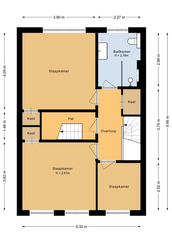 Driehoefijzersstraat 11 Floorplan Blur 3