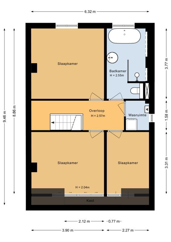 Driehoefijzersstraat 11 Floorplan Blur 5