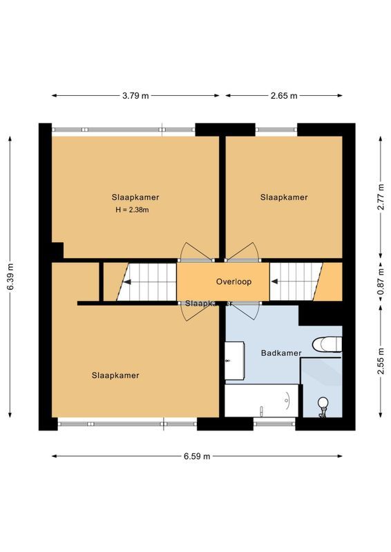 Olmenstraat 19 Floorplan Blur 3