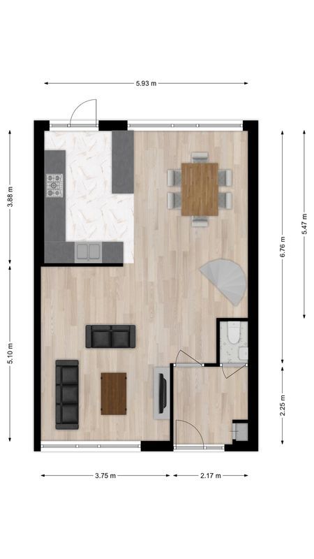 Hugo Wolfstraat 9 Floorplan Blur 0