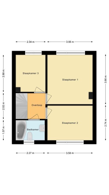Kardinaal de Jongstraat 31 Floorplan Blur 2