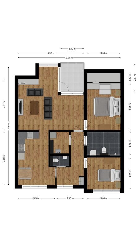 Hilverstraat 57 Floorplan Blur 0