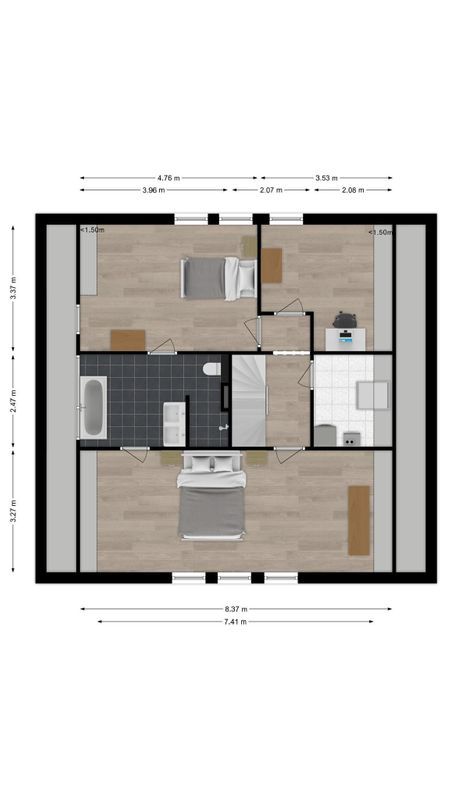 Willem Bilderdijkdreef 24 Floorplan Blur 1