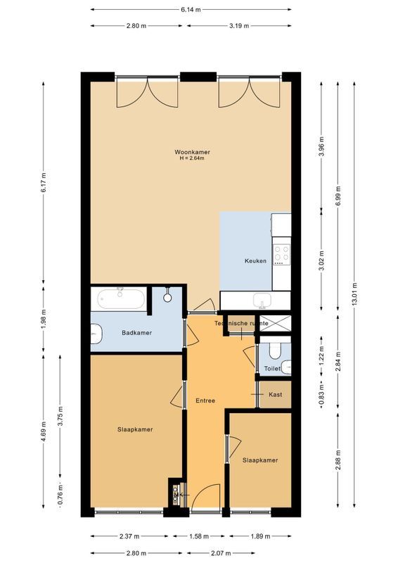 Meerten Verhoffstraat 10 - B5 Floorplan Blur 0