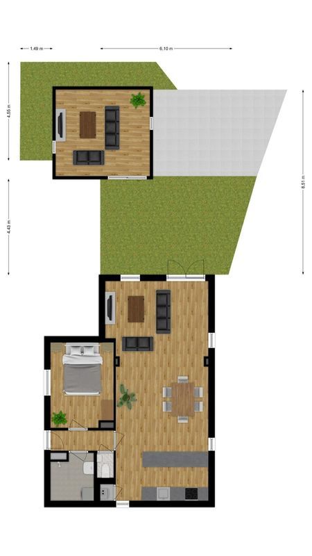 Bosscheweg 250 - 03 Floorplan Blur 2