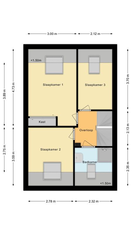 Diderica Mijnssenstraat 7 Floorplan Blur 2