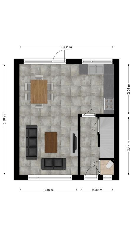 Veestraat 14 Floorplan Blur 1