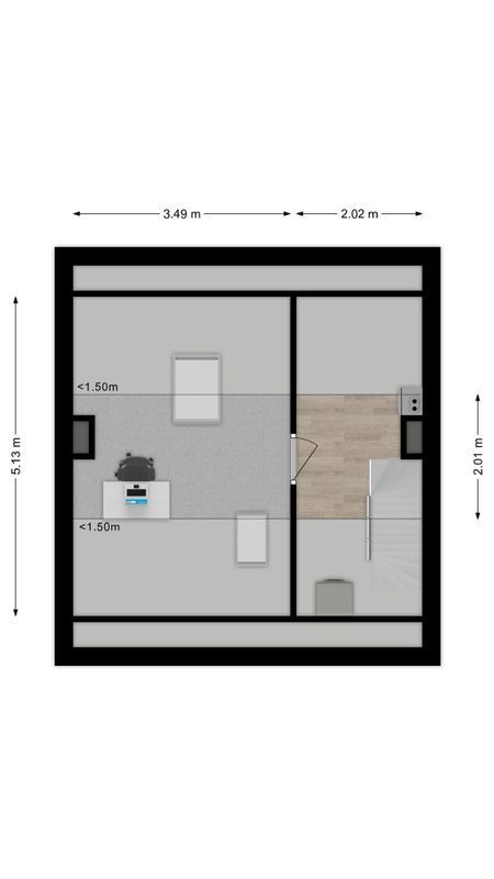 Veestraat 14 Floorplan Blur 3
