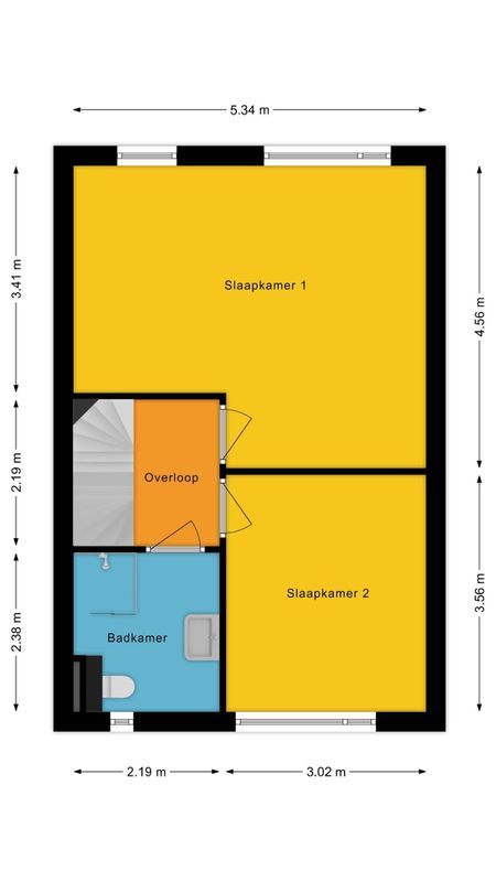 Churchillstraat 44 Floorplan Blur 2