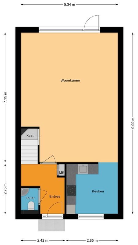 Churchillstraat 44 Floorplan Blur 1