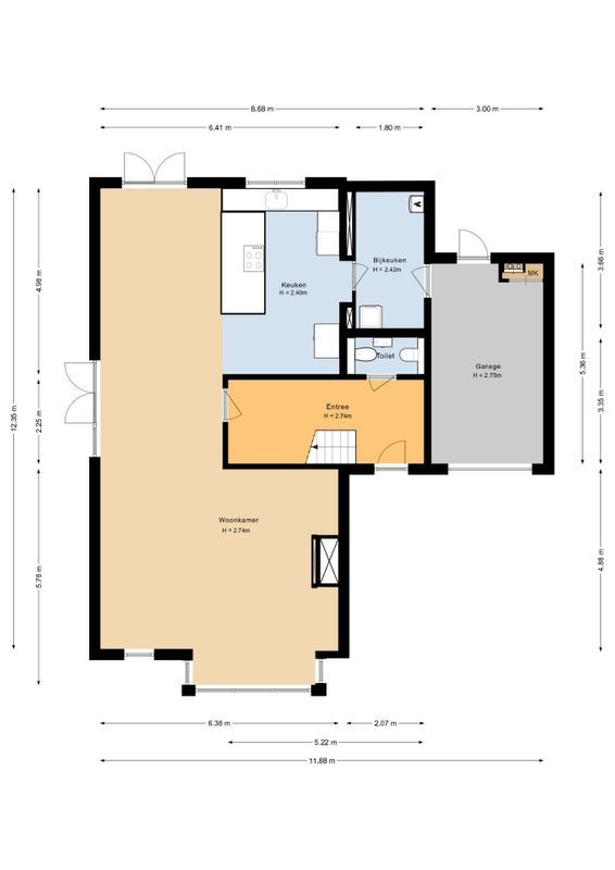 Waterjuffer 25 Floorplan Blur 1