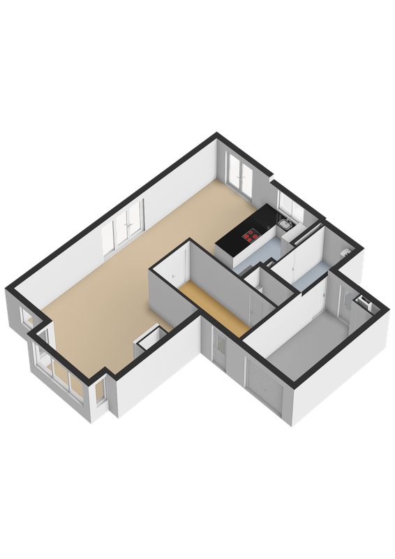 Waterjuffer 25 Floorplan Blur 2