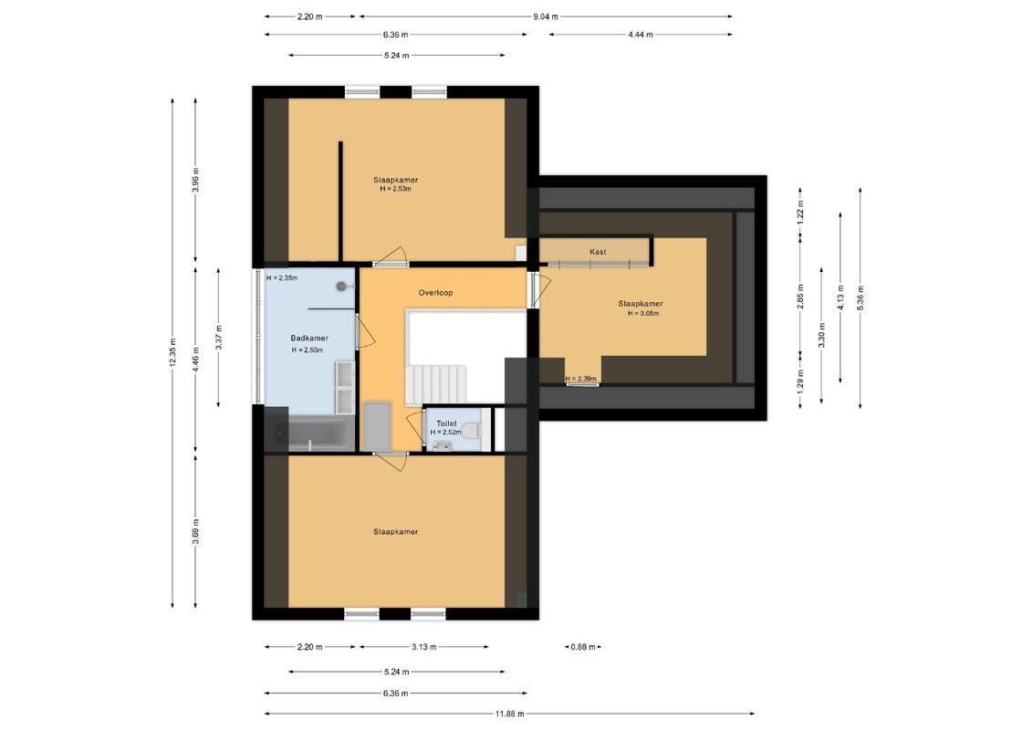 Waterjuffer 25 Floorplan Blur 3