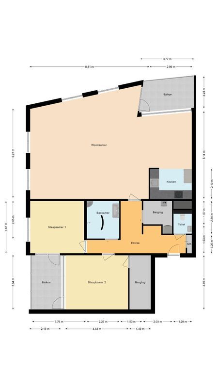 J.F. Kennedylaan 4 - B Floorplan Blur 0