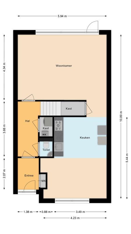 Koninginnestraat 3 Floorplan Blur 0