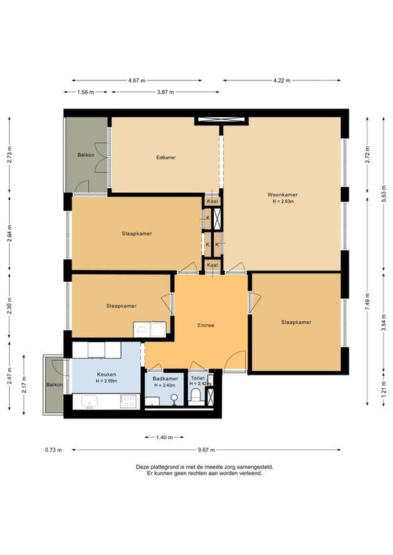 Dr. Struyckenstraat 110 - B Floorplan Blur 0