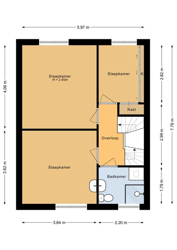Talmastraat 5 Floorplan Blur 1