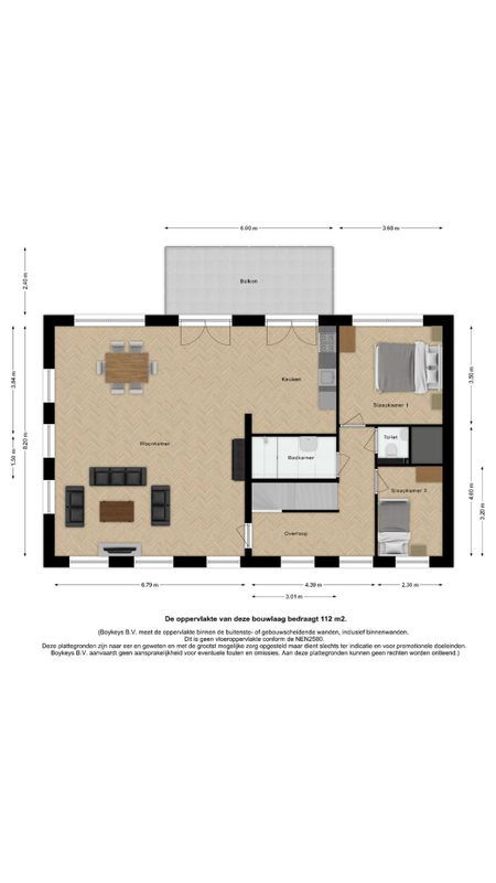 Nieuwstraat - appartement Floorplan Blur 1