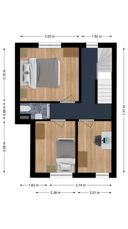 Eikstraat 52 Floorplan Blur 1
