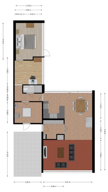Purcelldreef 20 Floorplan Blur 1