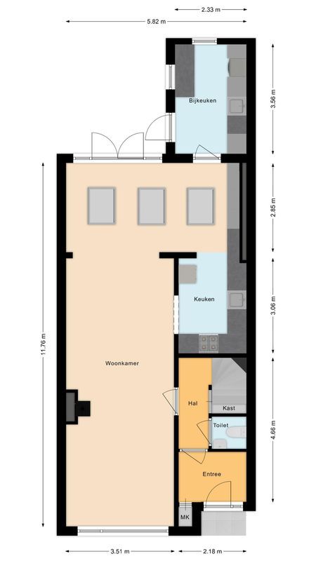 Drossaardstraat 14 Floorplan Blur 0