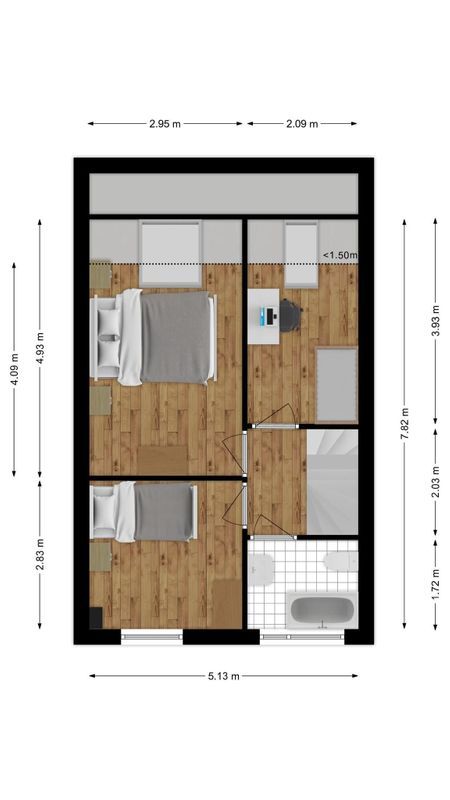 Domburgsingel 36 Floorplan Blur 1