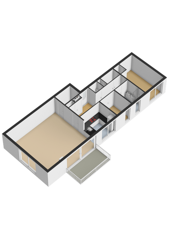 Markendaalseweg 74 - F3 Floorplan Blur 1