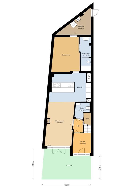 van Voorst tot Voorststraat 5 Floorplan Blur 9