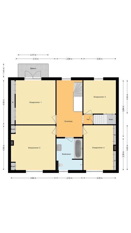 Hoogstraat 300 Floorplan Blur 1