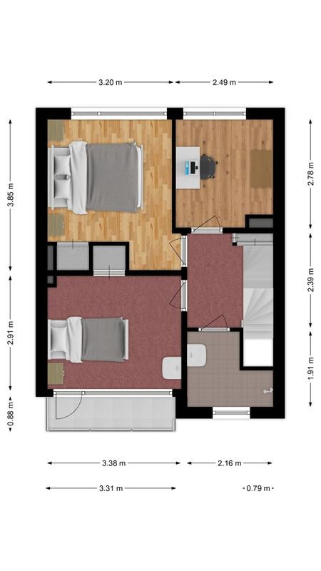 Kruisherenstraat 38 Floorplan Blur 1