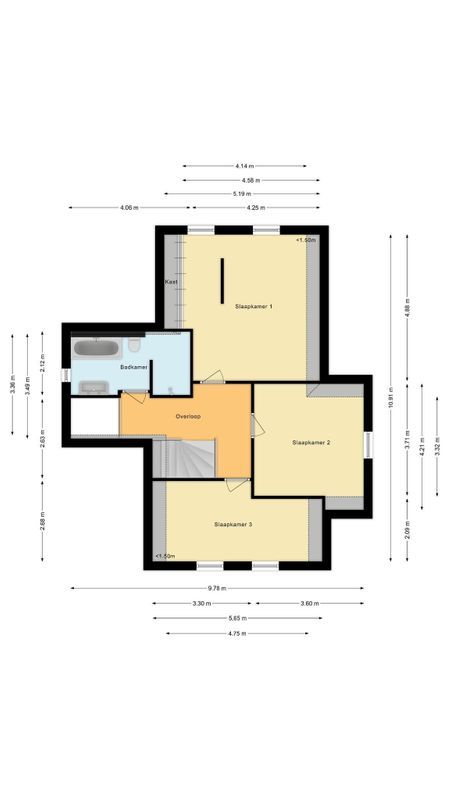Kleine Vuurvlinder 45 Floorplan Blur 1