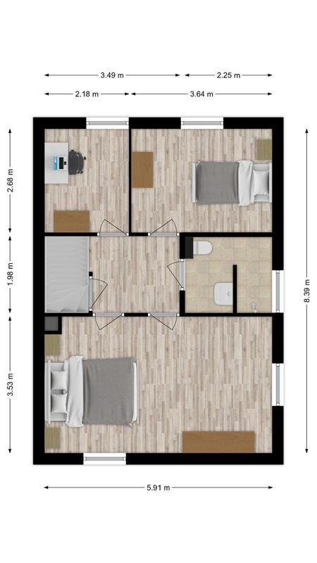 Leo XIII-straat 5 Floorplan Blur 1