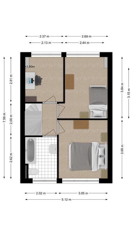 Holtenstraat 15 Floorplan Blur 1