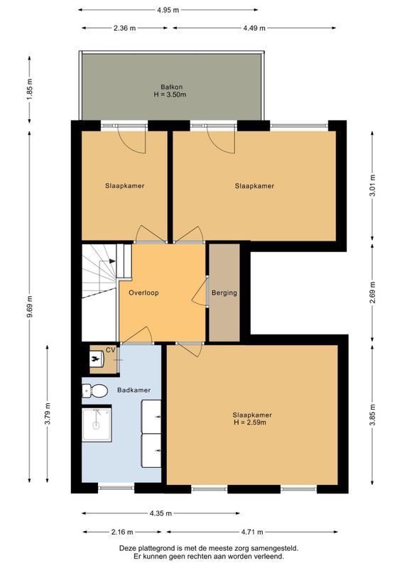 Curacaostraat 11 Floorplan Blur 2
