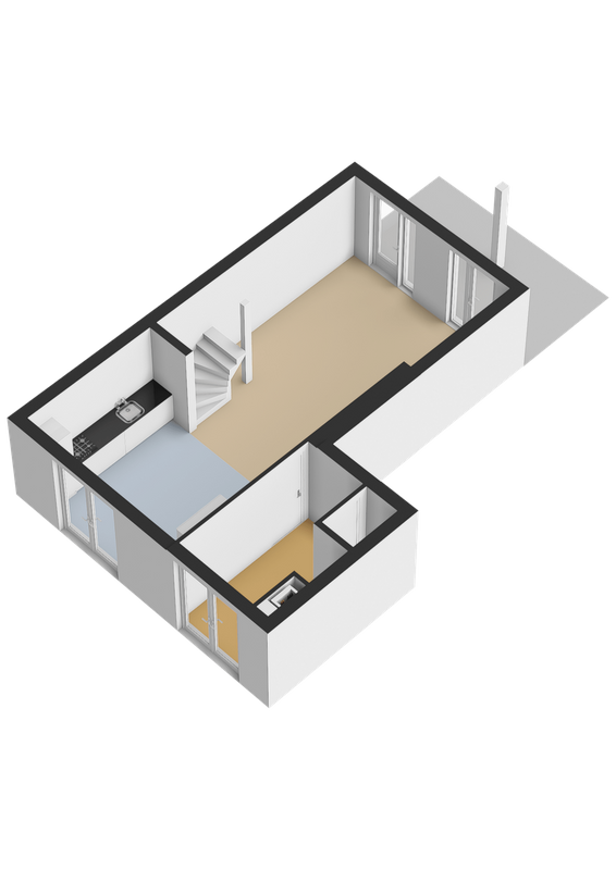 Curacaostraat 11 Floorplan Blur 1