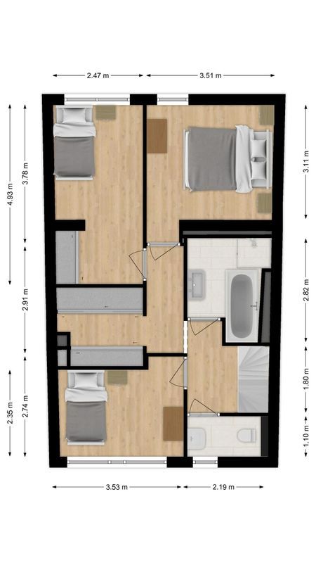 Hendrik de Keijserstraat 65 Floorplan Blur 1