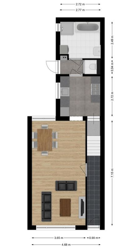 Groeseindstraat 47 - c Floorplan Blur 0