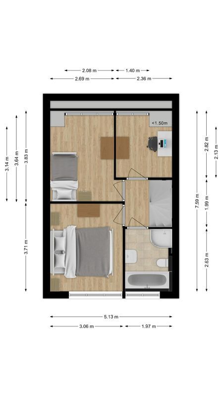 Grevenbichtstraat 46 Floorplan Blur 1